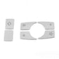 6Pcs Center Console Multimedia Button Cover for w212