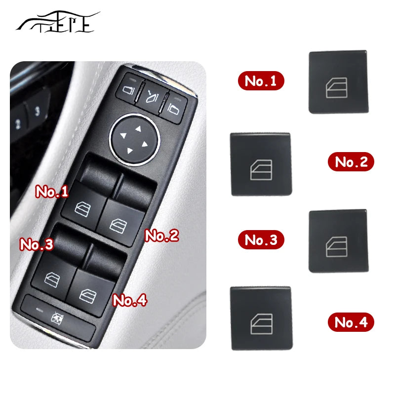 W212 Window Switch Replacement Buttons