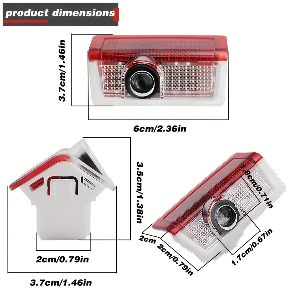 Car Door Laser Logo Lamp (4Pcs) For Mercedes Benz